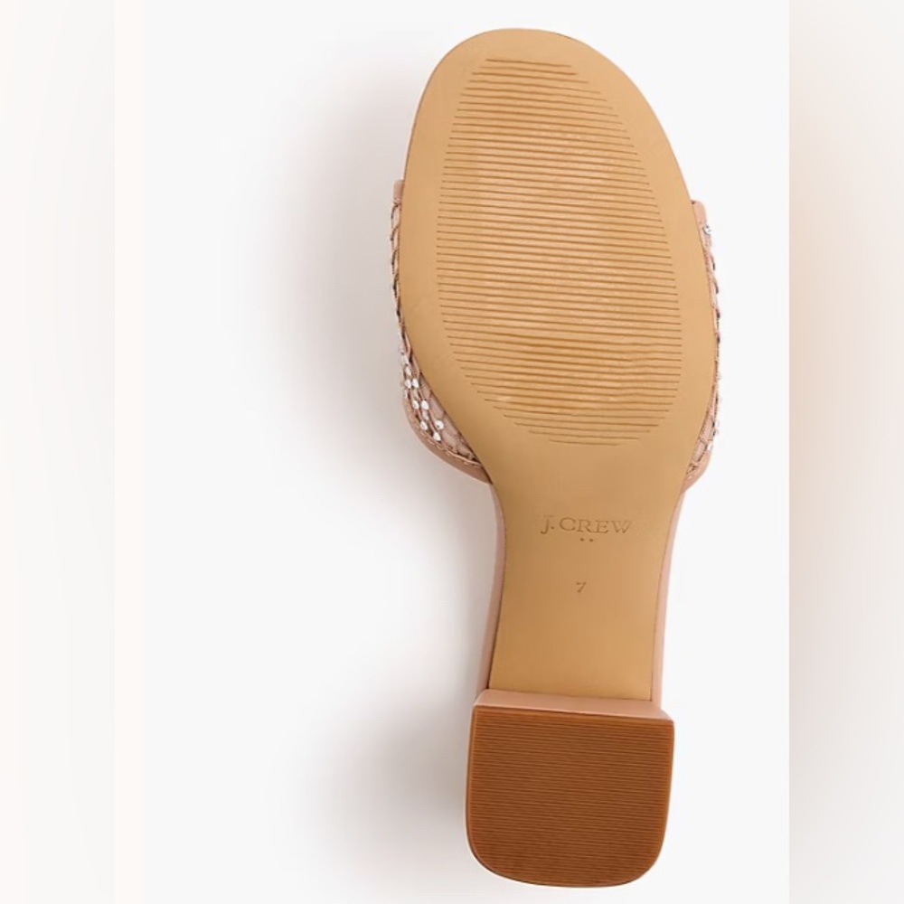 J crew mesh mule heel nude size 6.5 - Picture 5 of 5